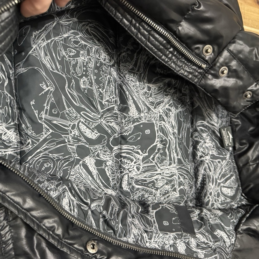 Jordan Military 550 Down Parka Mens XL Black Puffer Full Zip Pockets Outdoor - Picture 6 of 10